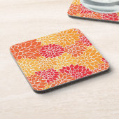 Rood en Oranje  oraal ontwerp Onderzetter (Linkerzijde)