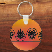 Rood en oranje rand sleutelhanger (Voorkant)