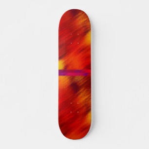 Rood en Oranje skateboard