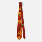 Rood- en Oranje tomaten Stropdas (Voorkant)