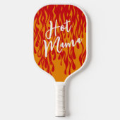 Rood en Oranje Vuur en Vlamjes Vet Pickleball Paddle (Voorkant)