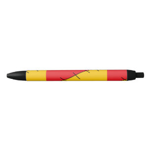 Rood en oranje zwarte inkt pen