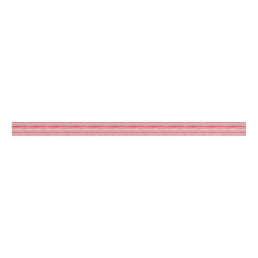 Rood- en roze afdruklepband grosgrain lint (Voorkant)
