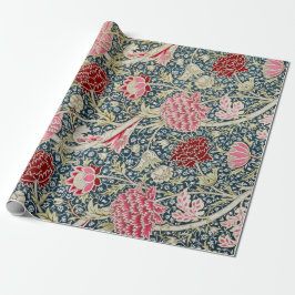 Rood en roze Chrysanthemum-pakpapier Cadeaupapier