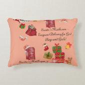 Rood en roze Kinder kerstaccentkussen Accent Kussen (Voorkant)