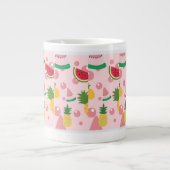 ROOD EN ROZE MET WATERMELOEN AFDRUKKENSPECIALE MOK (Voorkant)