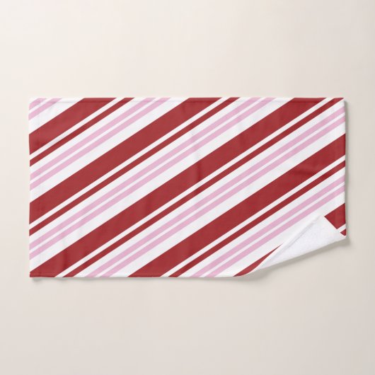 Rood- en roze peppermint bad handdoek (Handdoek)