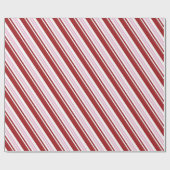 Rood- en roze peppermint Stripe Cadeaupapier (Vlak)