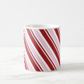 Rood- en roze peppermint Stripe Koffiemok (Center)