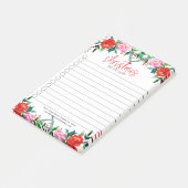Rood en roze rozen rand post-it® notes (Schuin)