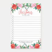 Rood en roze rozen rand post-it® notes (Voorkant)