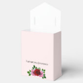 Rood- en roze rozenhuwelijk bedankdoosjes (Geopend)