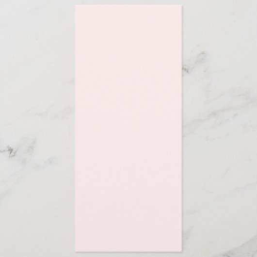 Rood- en roze rozenhuwelijk menu (Achterkant)