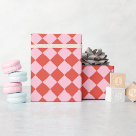 Rood- en roze toetsenbord cadeaupapier