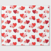 Rood en roze Valentijn verwerkt papier (Vlak)