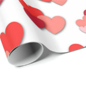 Rood en roze Valentijn verwerkt papier (Rol Hoek)