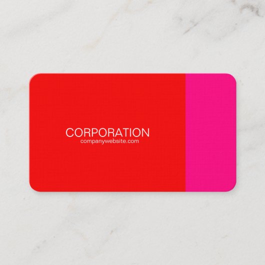 Rood en roze visitekaartjes (Voorkant)