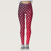 Rood en sterren leggings (Voorkant)