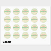 Rood- en tekenkerst Gepersonaliseerd stickers (Vel)