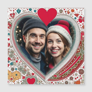  rood en turquoise harten Lijst