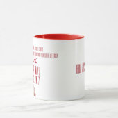 Rood en wit — Aangepast Grieks Sorority Cadeau Mok (Midden)