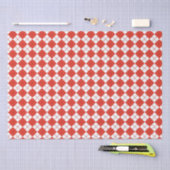 Rood en wit Argyle Tissuepapier (Craft)