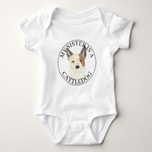 Rood en wit Australische kattehond Big Sister Romper