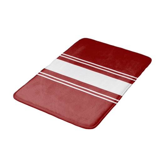 Rood en wit badmat (Gekanteld)