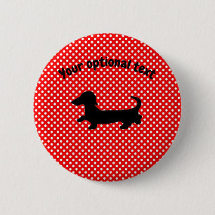 Rood en wit Button Pin