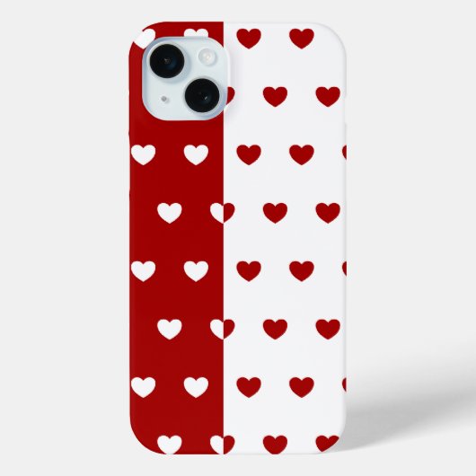 Rood en wit Case-Mate iPhone case (Achterkant)
