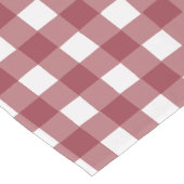 Rood en wit checkers patroon korte tafelloper (Hoek)