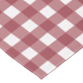 Rood en wit checkers patroon tafelkleed (Gekanteld)