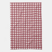 Rood en wit checkers patroon theedoek (Verticaal)