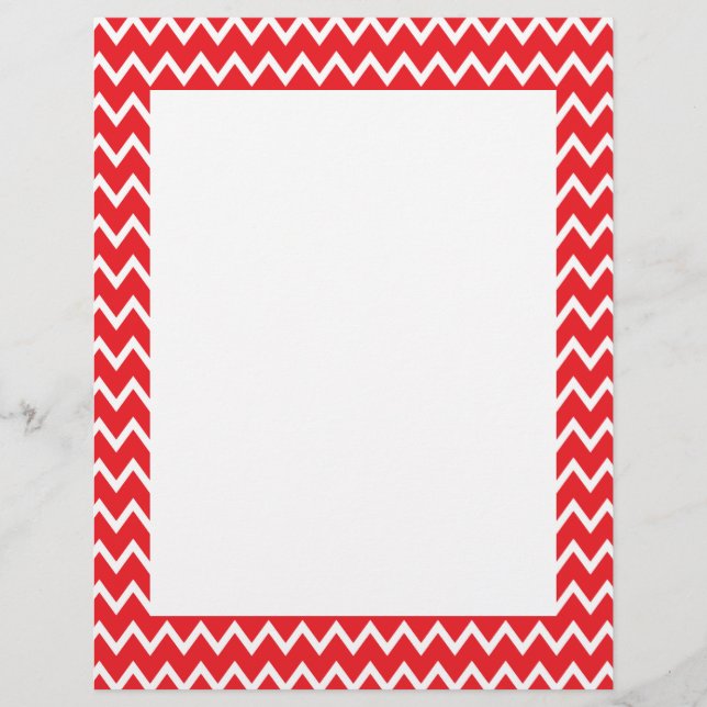 Rood en wit Chevron Pattern (Voorkant)