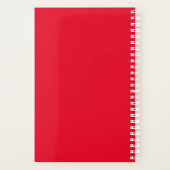 Rood en Wit Custom Houd Kalm en Ga verder Planner (Achterkant)