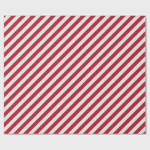 Rood en wit diagonaal opvulpapier cadeaupapier