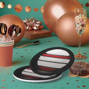 Rood en wit Droid Icon Paper Borden Papieren Bordje