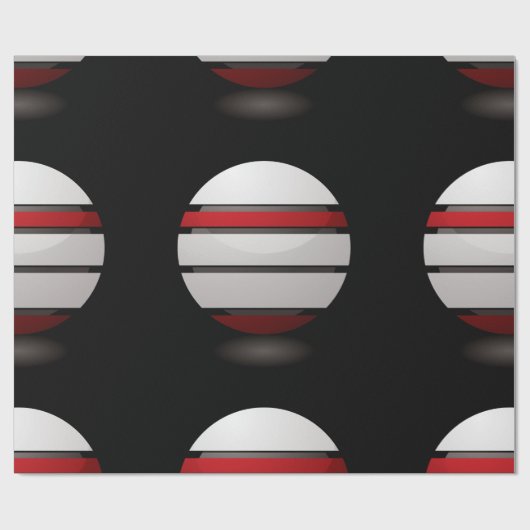 Rood en wit droid pictogram Verpakking papier (Vlak)