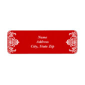 Rood en wit etiket (Voorkant)