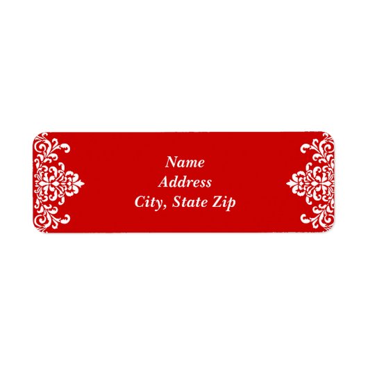 Rood en wit etiket (Voorkant)