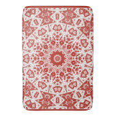 rood en wit, etnische bandana badmat (Voorkant Verticaal)