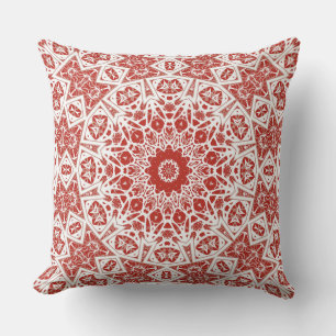 rood en wit, etnische bandana buitenkussen