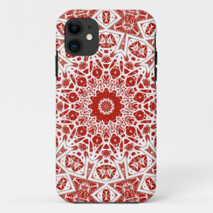rood en wit, etnische bandana iPhone 11 hoesje