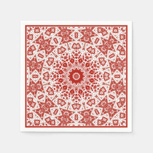 rood en wit, etnische bandana servet
