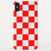 Rood en wit gecheckt patroon Case-Mate iPhone case (Achterkant)