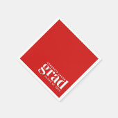 Rood en wit, gefeliciteerd met het Afstudeerder en Servet (Hoek)