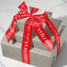Rood en wit gemengd lettertype vrolijk kerstfeest 