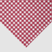 Rood en wit geruit geblokt Kerstmis Tissuepapier (Detail)