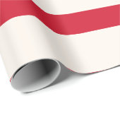 Rood en Wit Gestreept Douchegordijn Cadeaupapier (Rol Hoek)