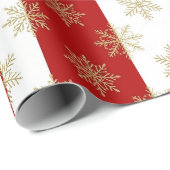 Rood En Wit Gestreept Feest Cadeaupapier (Rol Hoek)